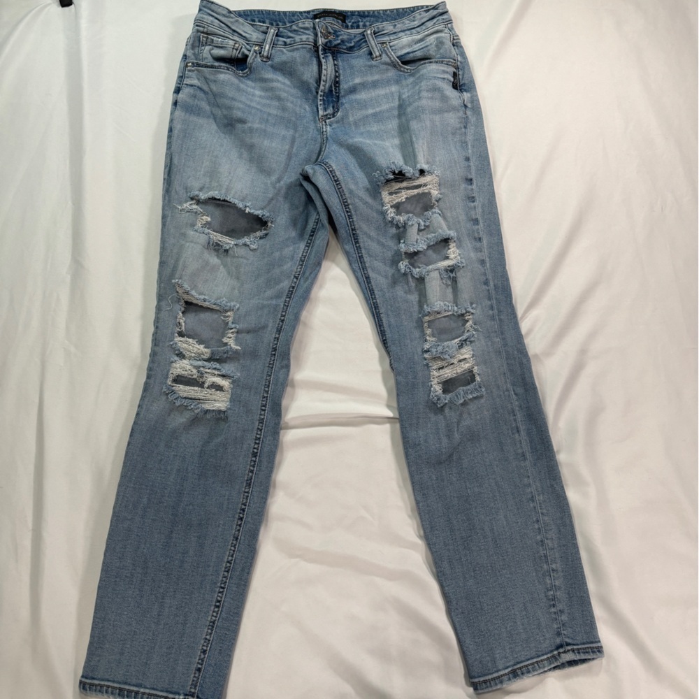 Silver Distressed Light Blue Women's Jeans.    Lot J
